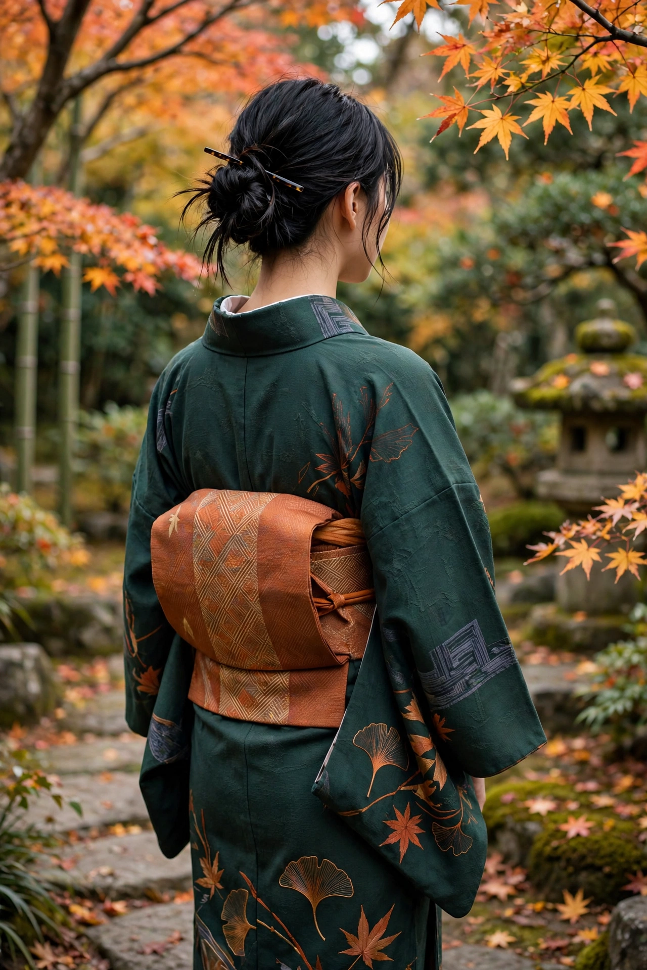 江戸時代の華やかな着物のイメージ